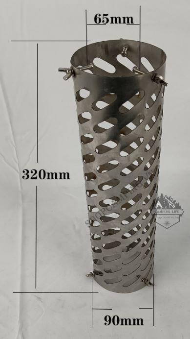 Lò sưởi, bếp sưởi củi Inox dành cho cắm trại dã ngoại