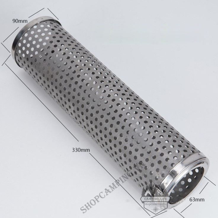 Lò sưởi, bếp sưởi củi Inox dành cho cắm trại dã ngoại