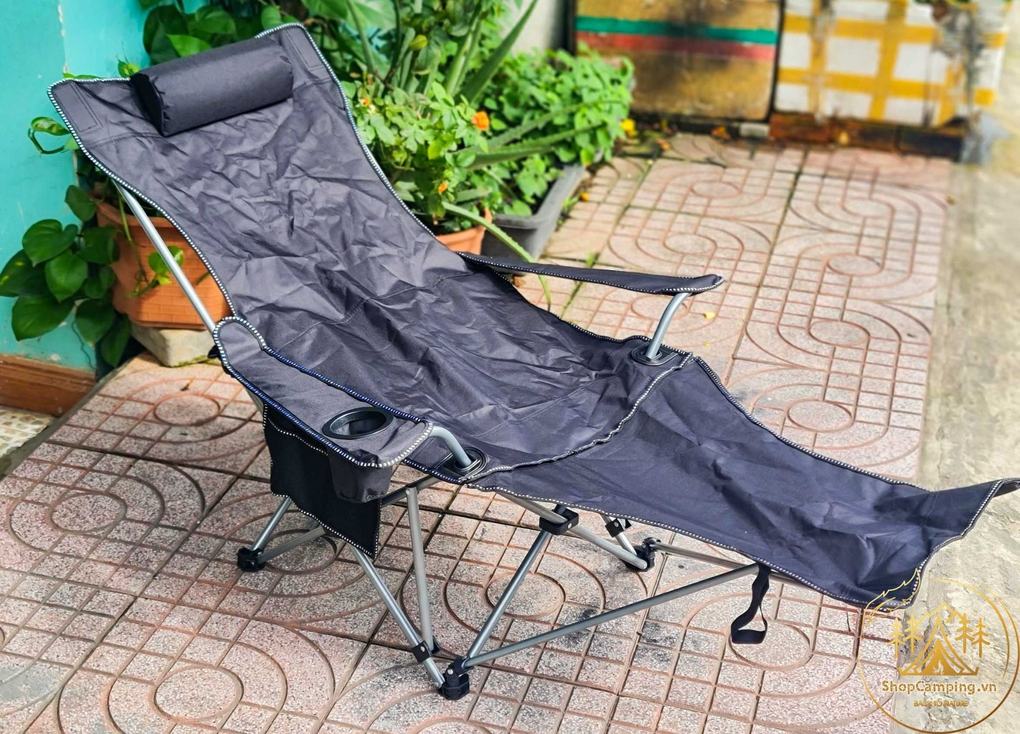 Ghế xếp thư giãn, ghế nằm văn phòng, ghế bố dài gấp gọn, bệnh viện, phượt, du lịch