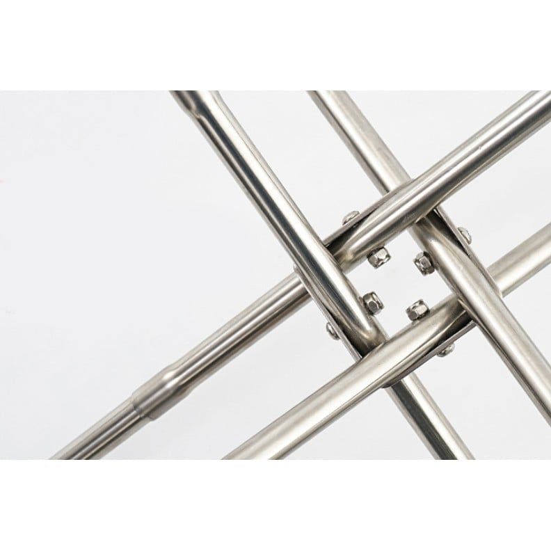Giá đốt củi di động inox xếp gọn, bền nhẹ