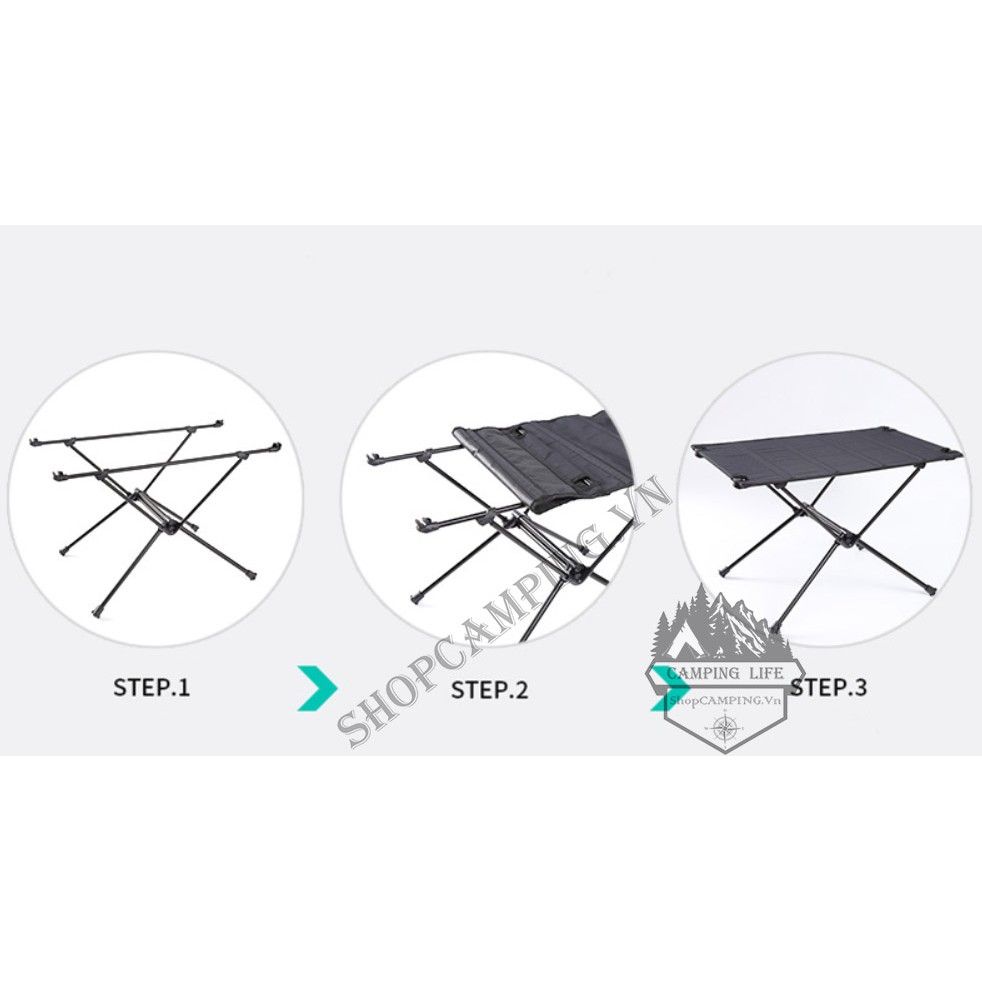 Bàn vải gấp gọn cắm trại dã ngoại mẫu mới DikeCloud NH19Z027-Z