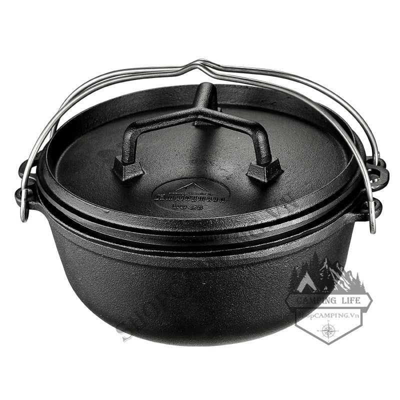 Nồi gang treo dã ngoại cắm trại đa năng Campingmoon DO-28