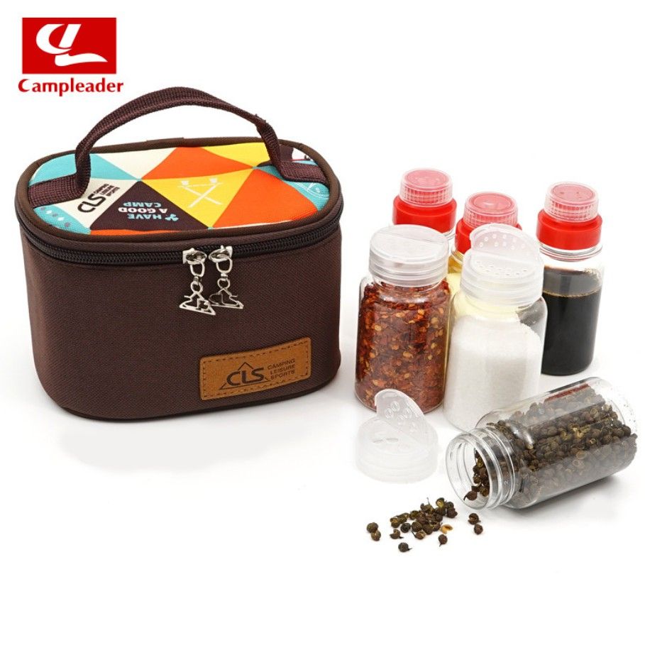 Bộ 6 hộp đựng gia vị hiệu CLS, lọ gia vị đi phượt cắm trại, dã ngoại, leo núi