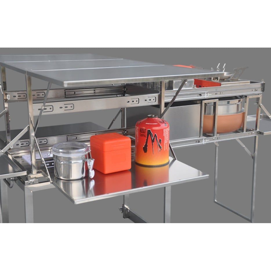 Bàn bếp di động cắm trại ,Bàn bếp di động cắm trại,dã ngoại,bếp di động inox 304,siêu bền,siêu tiện lợi
