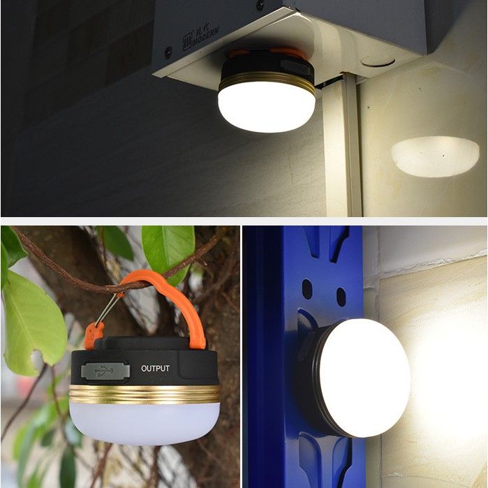 Đèn led treo lều pin sạc, đèn treo lều pin aaa nhỏ gọn cắm trại, dã ngoại
