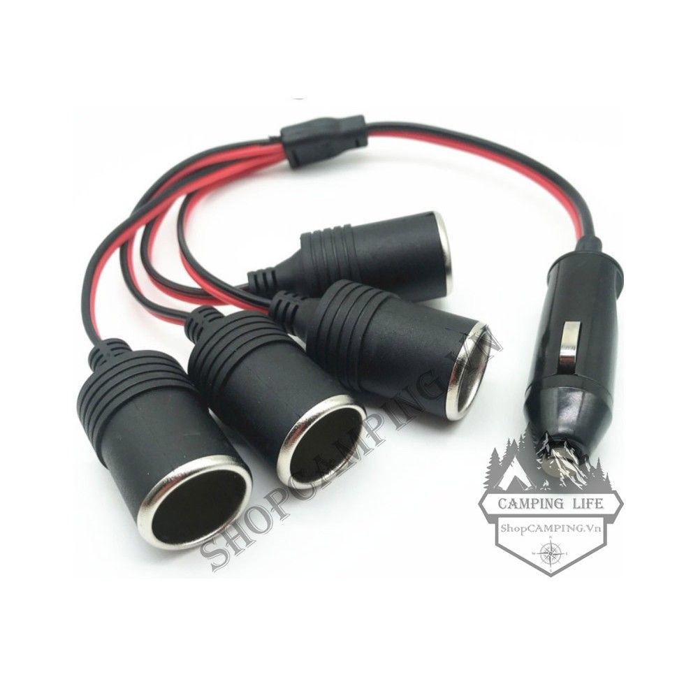 Cáp Chia Đầu Tẩu Sạc Trên ôtô 1 ra 4/ 1 ra 3(công suất cao 200w)