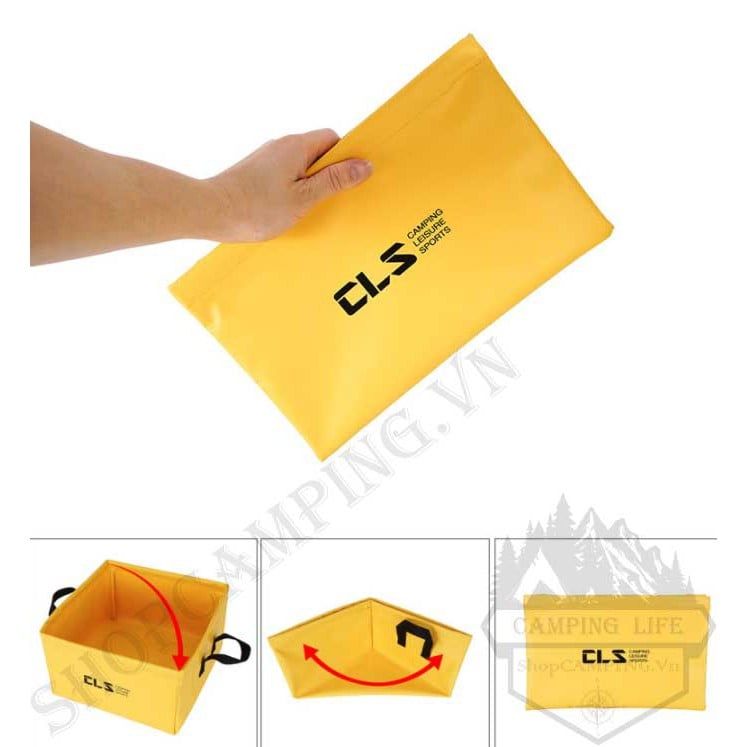 Xô nước gấp gọn hình vuông CLS 13 lít