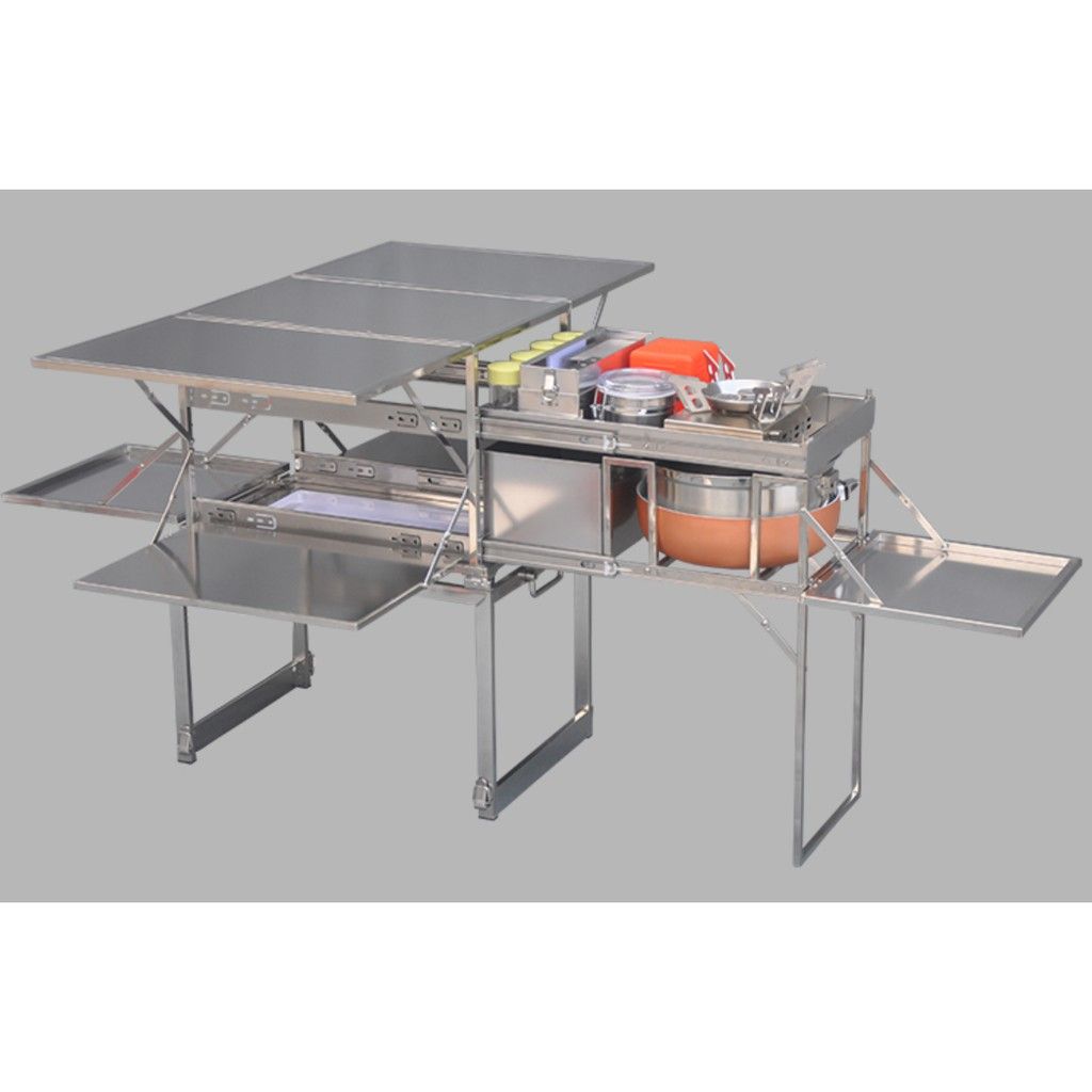 Bàn bếp di động cắm trại ,Bàn bếp di động cắm trại,dã ngoại,bếp di động inox 304,siêu bền,siêu tiện lợi