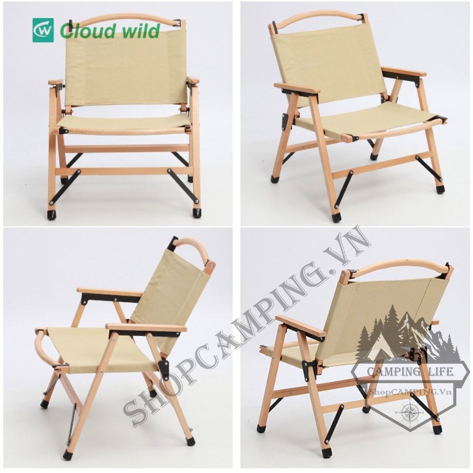 Ghế xếp gỗ sồi cắm trại,dã ngoại