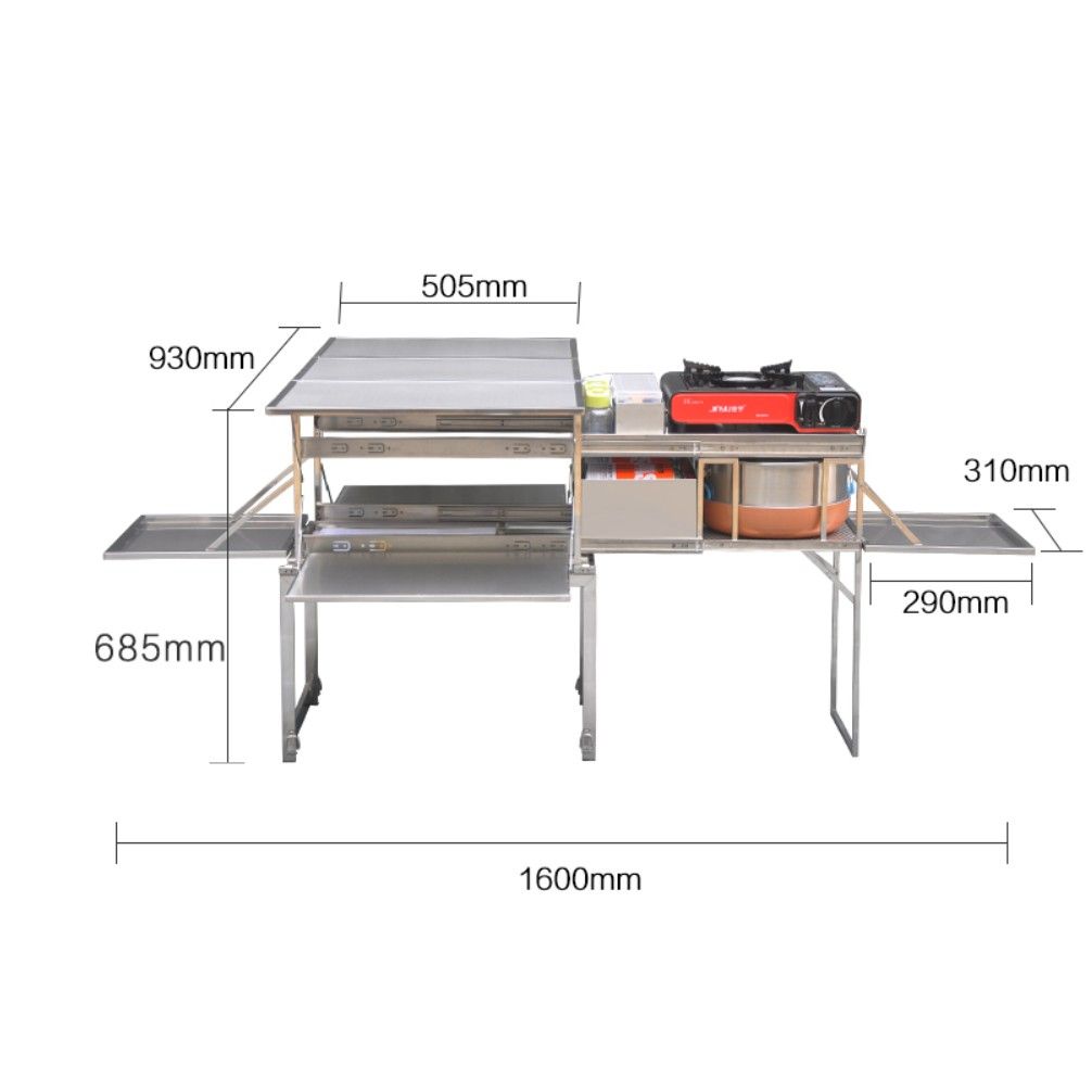 Bàn bếp di động cắm trại ,Bàn bếp di động cắm trại,dã ngoại,bếp di động inox 304,siêu bền,siêu tiện lợi