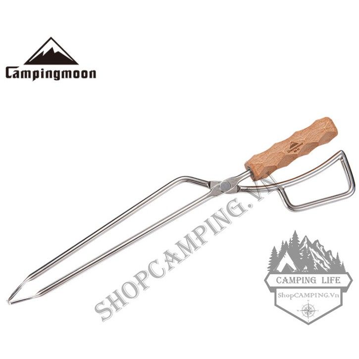 Kẹp gắp than, củi Inox Campingmoon MS-42