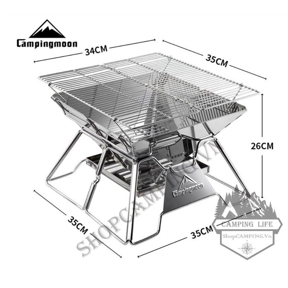 Bếp nướng dã ngoại,cắm trại Campingmoon MT2