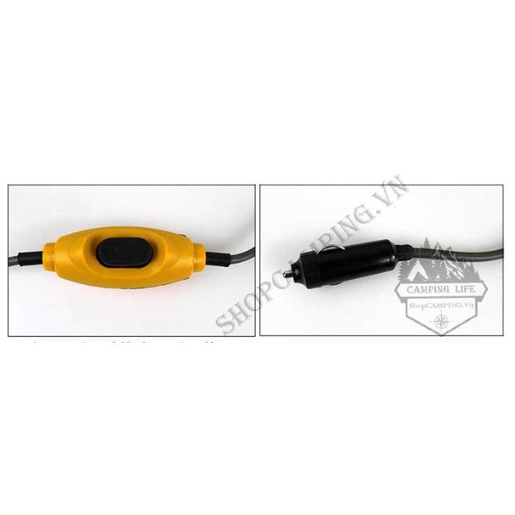 Vòi sen tắm bơm 12v di động cho xe hơi, vòi hoa sen dã ngoại, cắm trại, du lịch