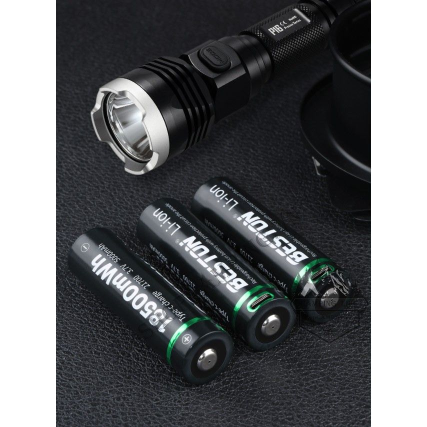 Beston Pin 21700 lithium sạc cổng sạc Type-c 5000mAh ( 1 viên)