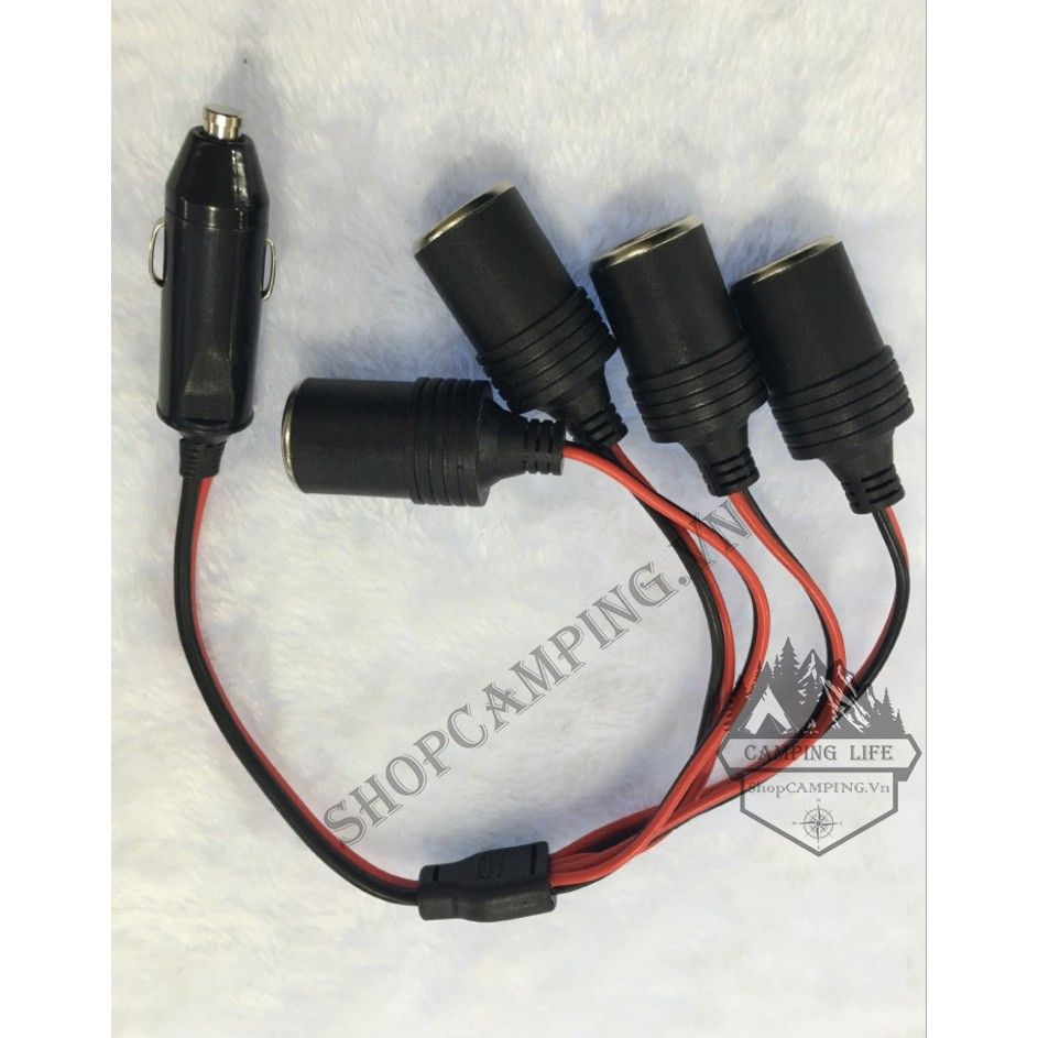 Cáp Chia Đầu Tẩu Sạc Trên ôtô 1 ra 4/ 1 ra 3(công suất cao 200w)
