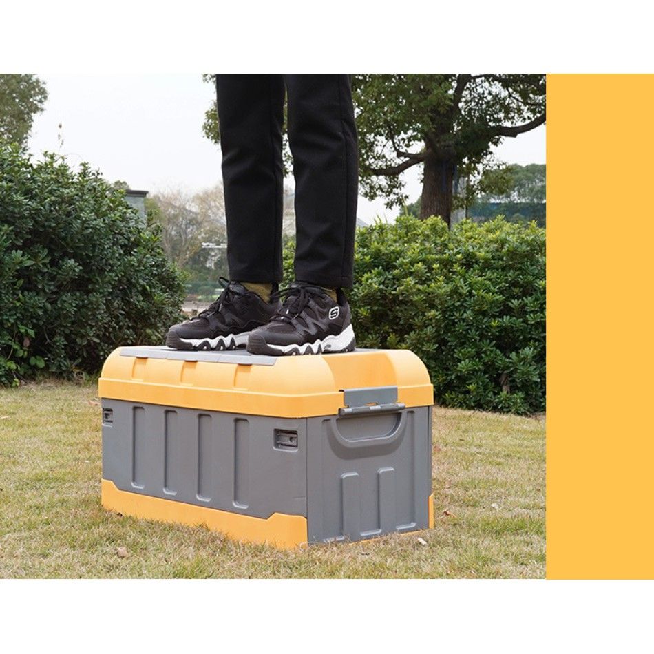Thùng đựng đồ gấp gọn dung tích 75L, giữ được nước, siêu bền, đựng đồ trên xe hơi, cắm trại dã ngoại ( kèm túi chống thấm)