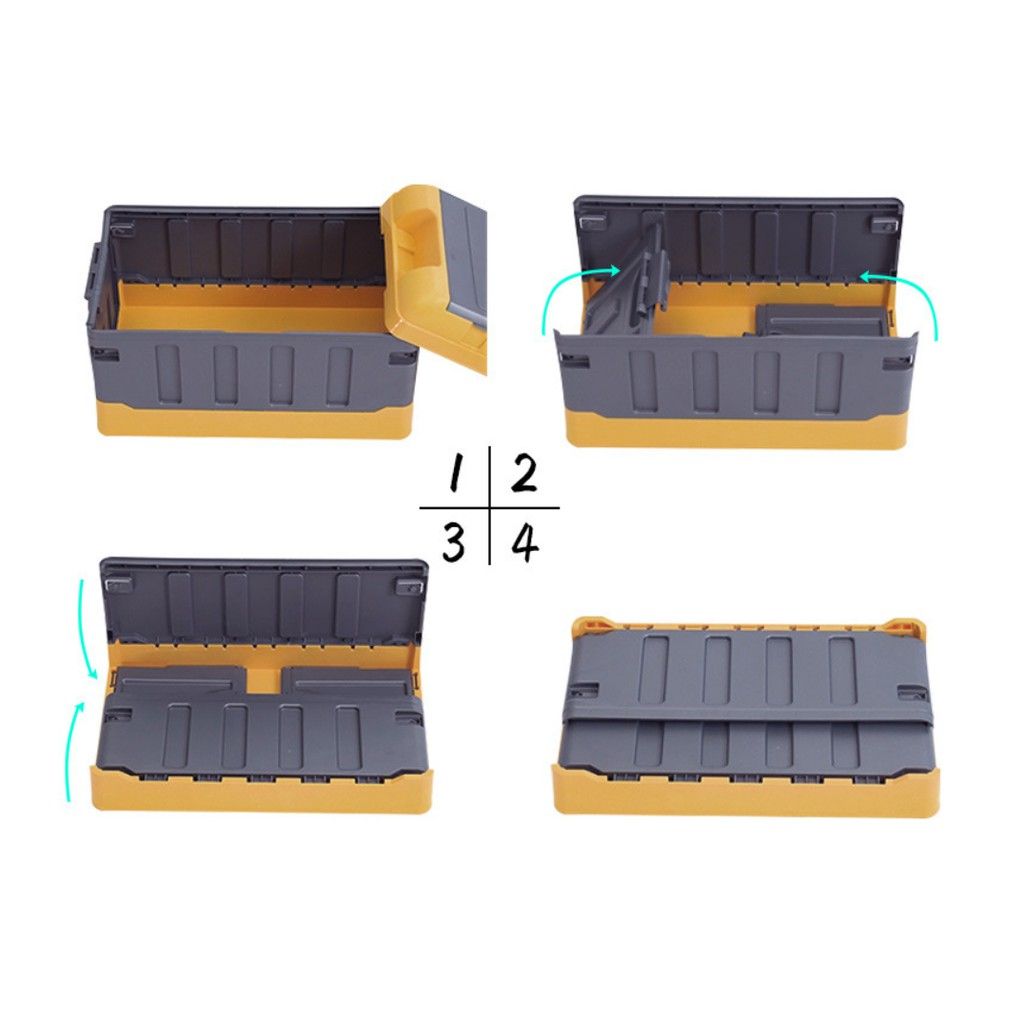 Thùng đựng đồ gấp gọn dung tích 75L, giữ được nước, siêu bền, đựng đồ trên xe hơi, cắm trại dã ngoại ( kèm túi chống thấm)