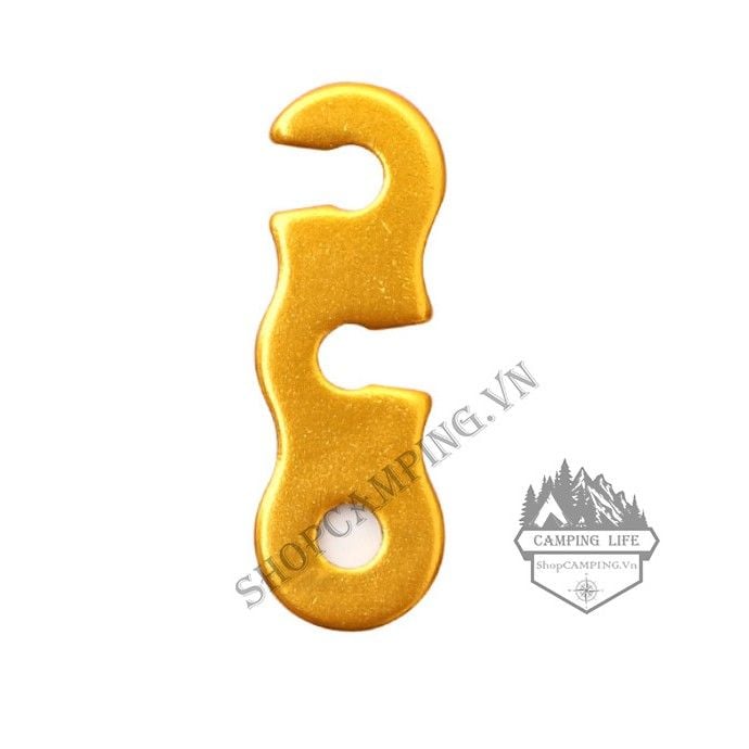 Set 10 dụng cụ căng dây lều hợp kim nhôm siêu nhẹ, móc khóa dây lều, tăng bạt cắm trại, dã ngoại