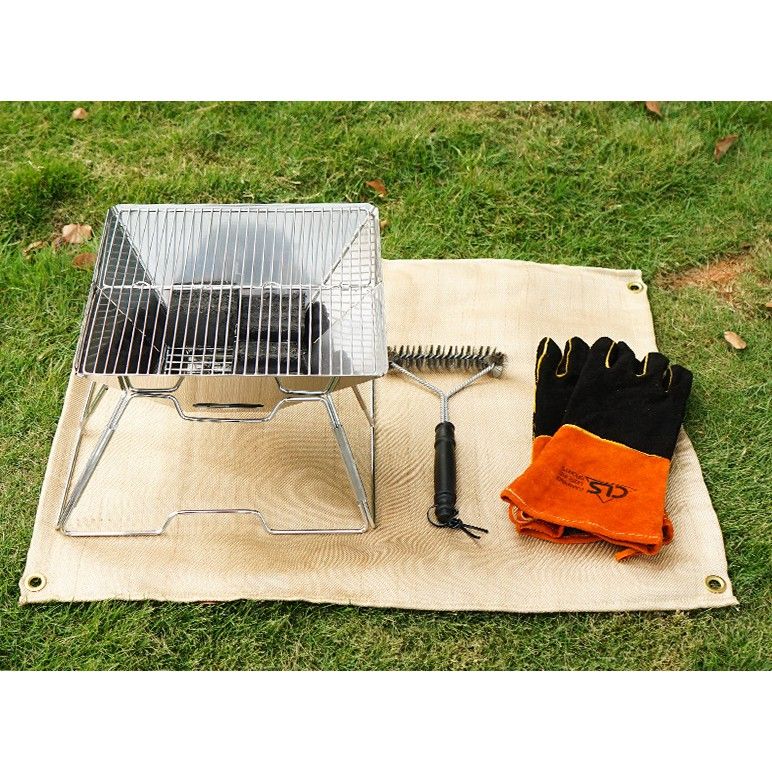 Thảm chống cháy sợi thủy tinh dã ngoại, thảm chống cháy cỏ, thảm lót cách nhiệt