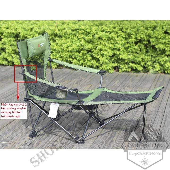 Ghế xếp thư giãn, ghế nằm văn phòng, ghế bố dài gấp gọn, bệnh viện, phượt, du lịch