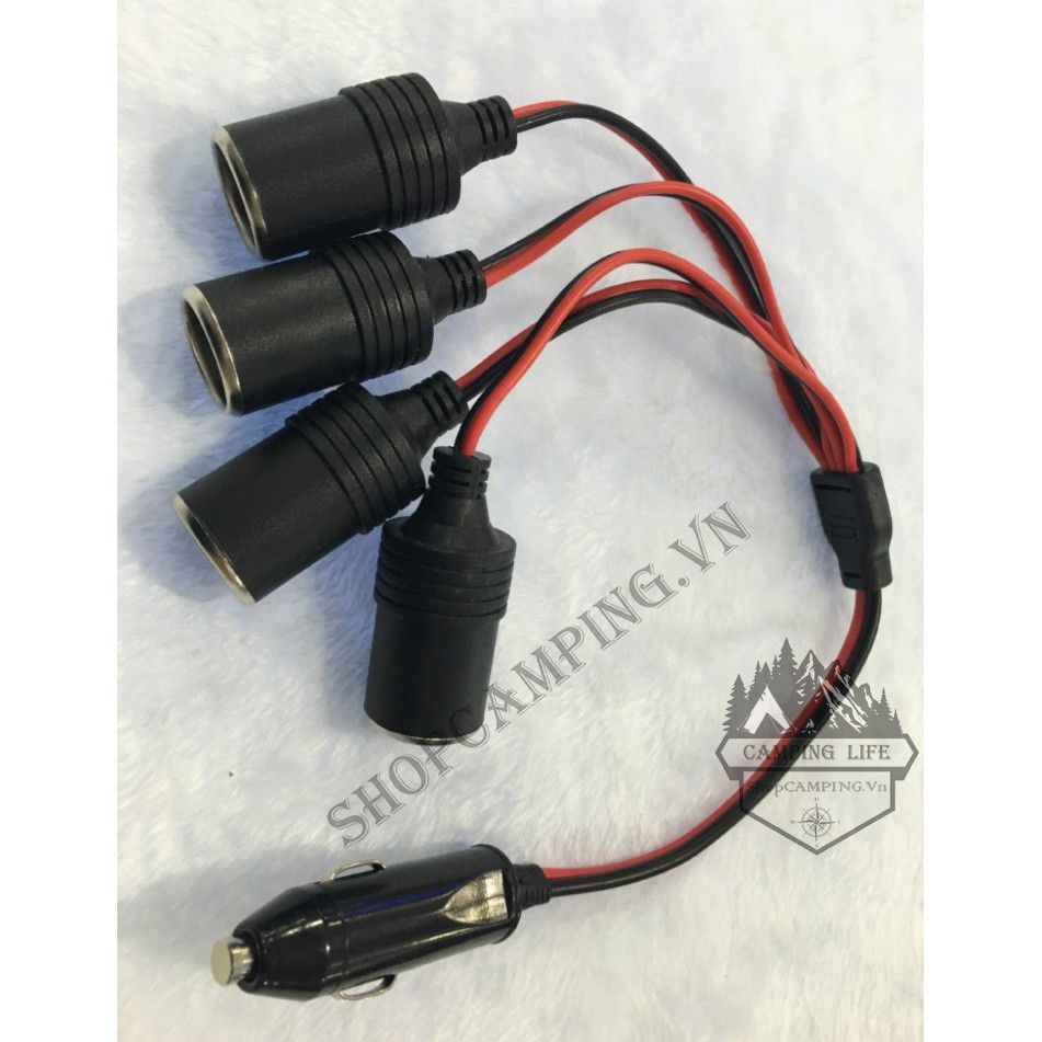 Cáp Chia Đầu Tẩu Sạc Trên ôtô 1 ra 4/ 1 ra 3(công suất cao 200w)