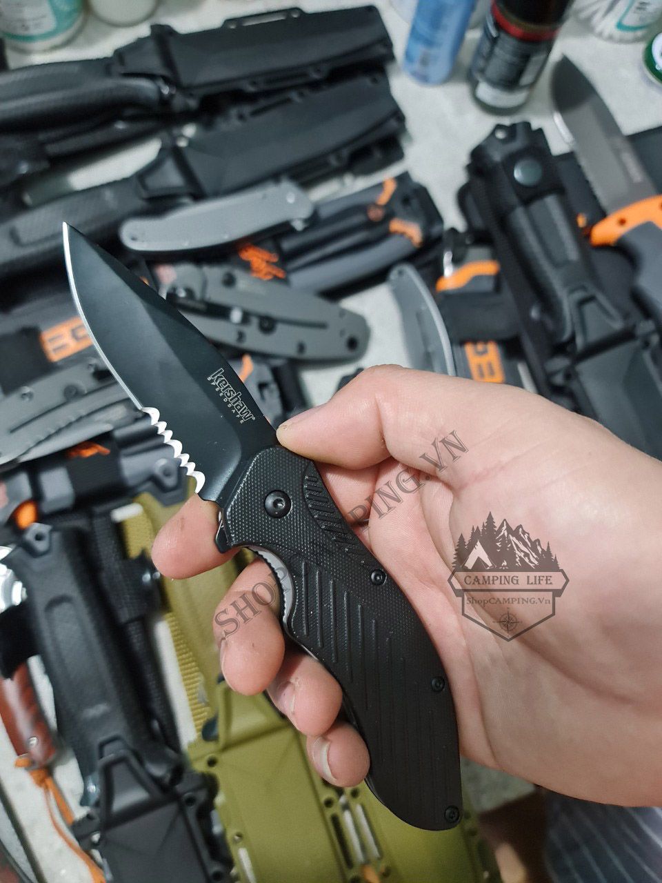 Dao xếp đa năng kershaw đen mã 1990/1605