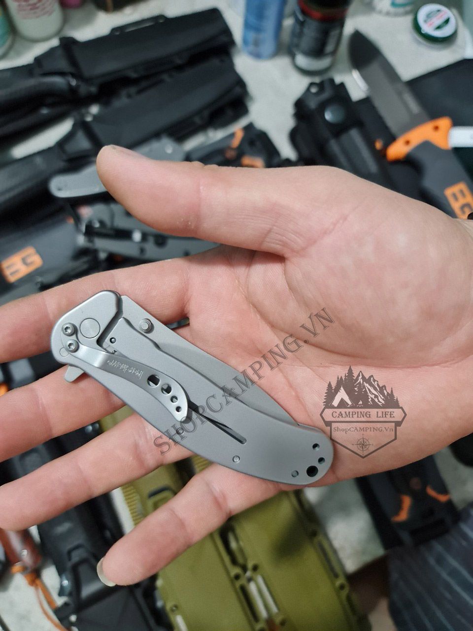 Dao xếp đa năng kershaw bạc mã 1730SS