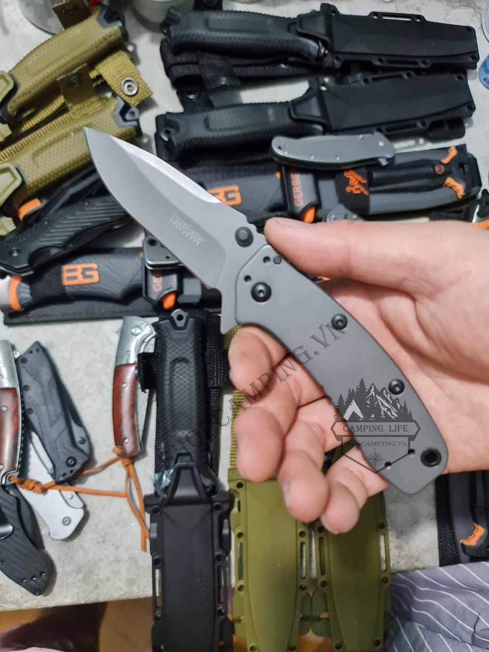 Dao xếp đa năng kershaw bạc mã 1730SS