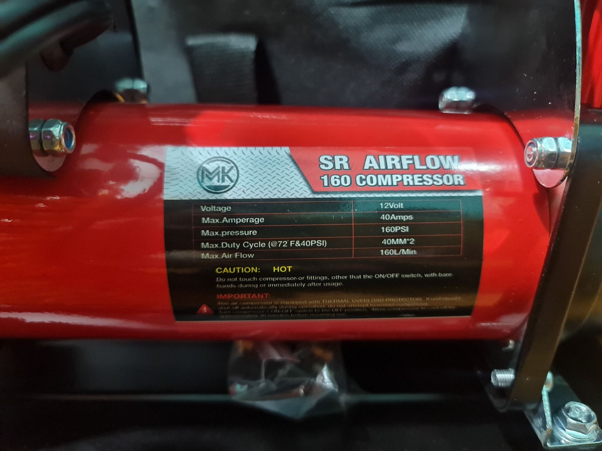 Máy bơm hơi, bơm lốp oto 2 Xi-Lanh công suất cao 160L/Phút chuyên dụng cho xe Offroad