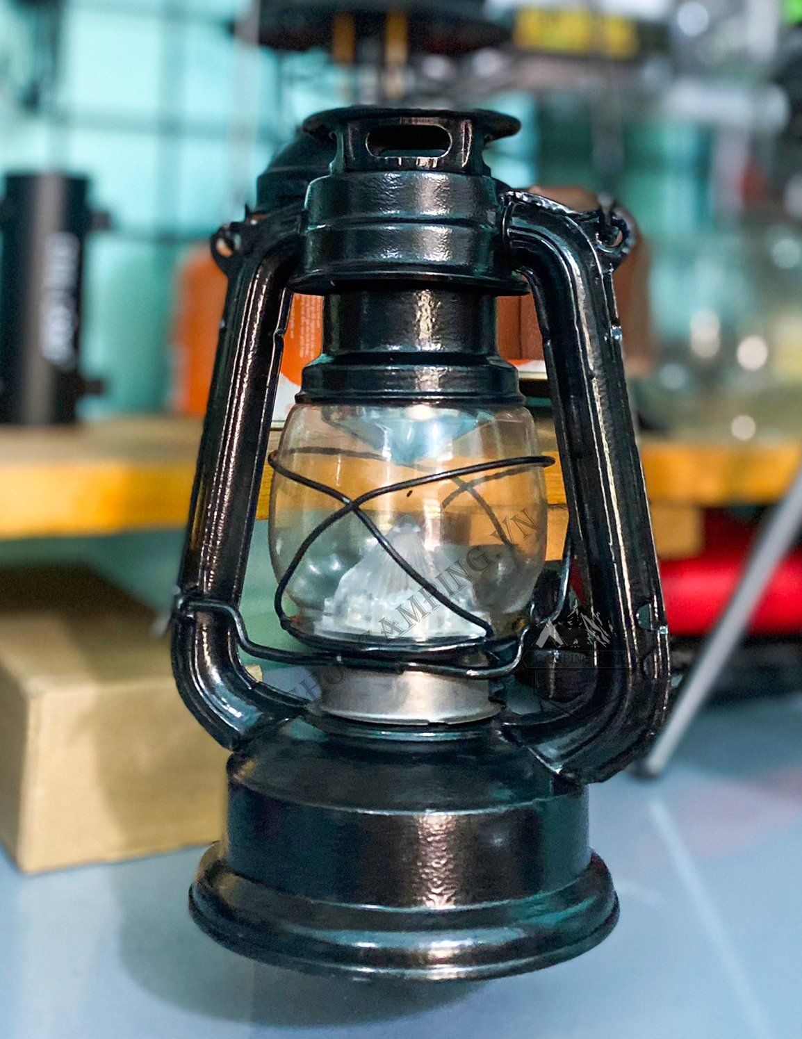 Đèn bão Led áng sáng trắng Decor trang trí nhà cửa, đèn cắm trại dã ngoại size nhỏ