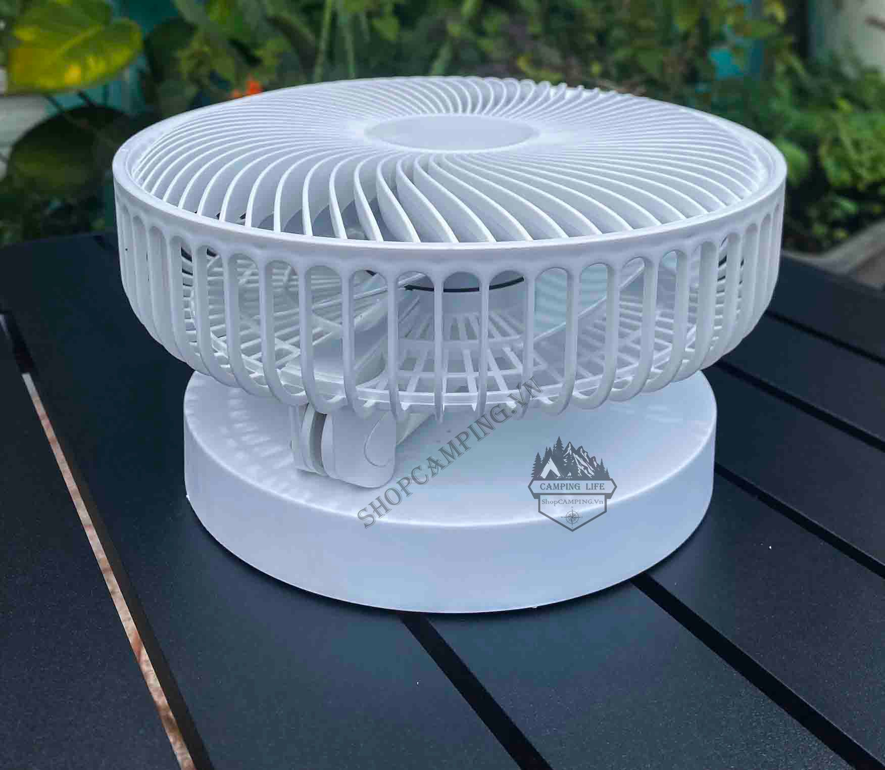 Quạt Tích Điện Gấp Gọn Đa Năng 4 Chế Độ