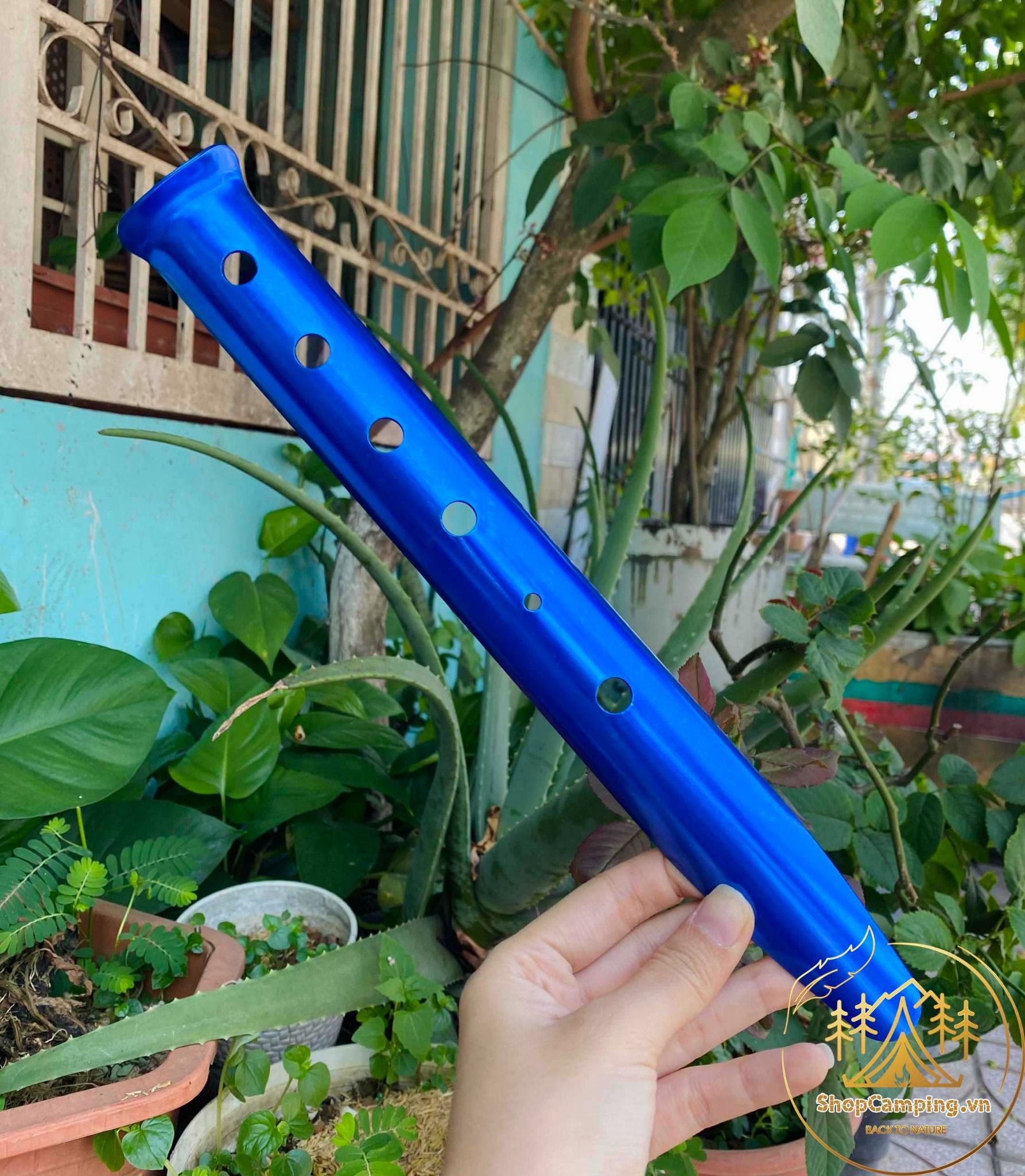 Cọc lều hợp kim nhôm chuyên dùng cắm cát, đất mềm 31cm, cọc gim lều cắm trại dã ngoại
