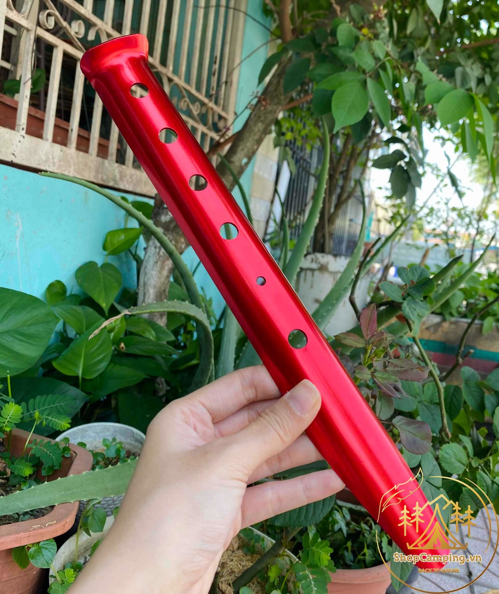 Cọc lều hợp kim nhôm chuyên dùng cắm cát, đất mềm 31cm, cọc gim lều cắm trại dã ngoại
