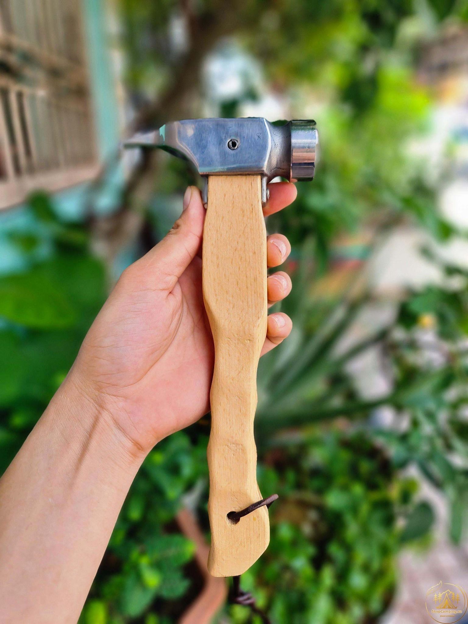Búa inox camping đóng cọc chuyên dụng dành cho dã ngoại, cắm trại.