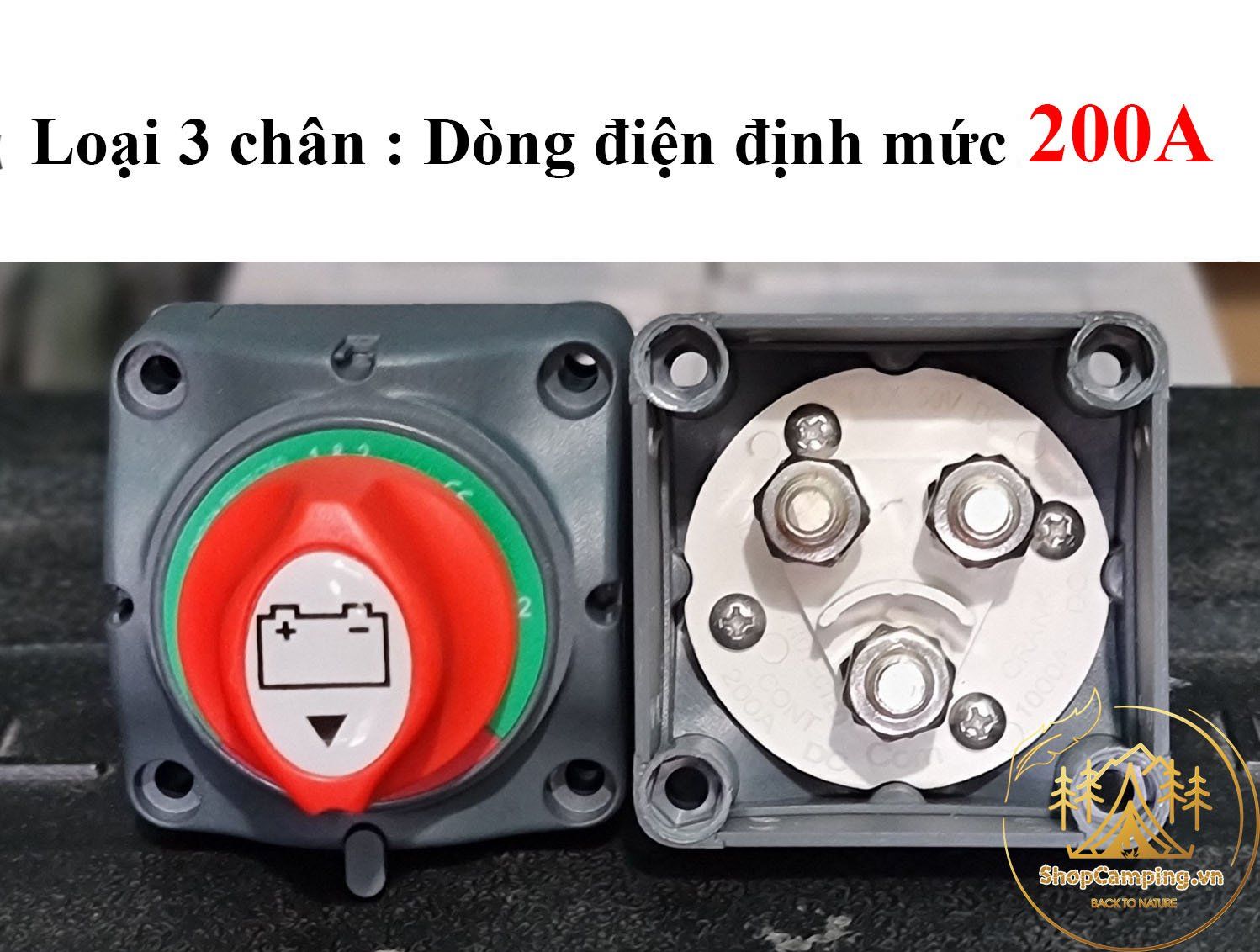 Công Tắc Ngắt Kết Nối Bảo Vệ Bình Ắc Quy Xe Hơi 300a/ 600a