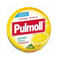 Kẹo Ngậm Pulmoll Lemon Citron sugar free 45g + Vitamin C (Vị chanh)