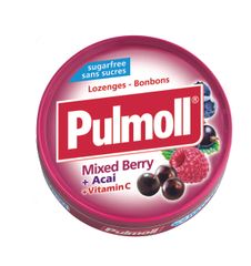 PULMOLL - MIXED BERRY SUGAR FREE 45g + VITAMIN C