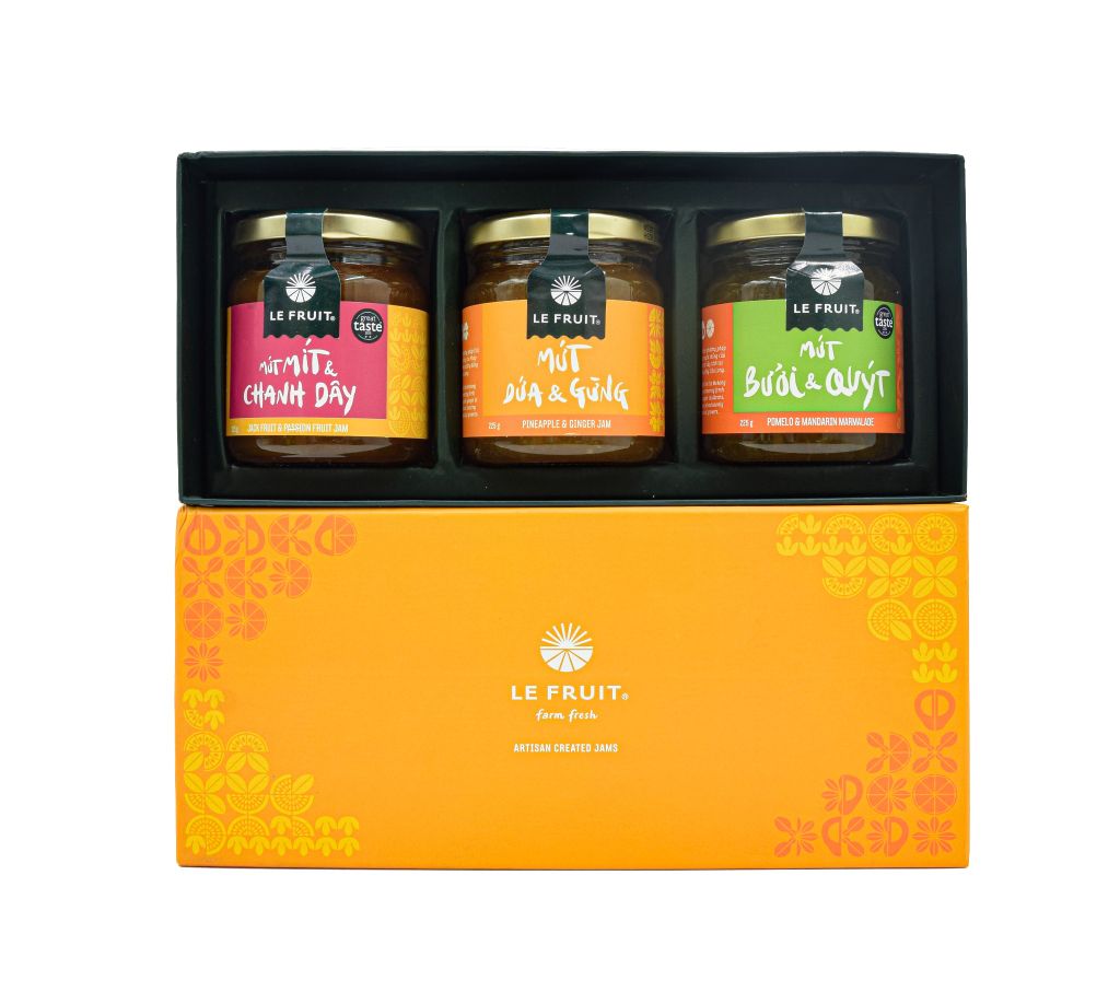 Hộp quà mứt (Jam gift box) - 225gr x 3 lọ