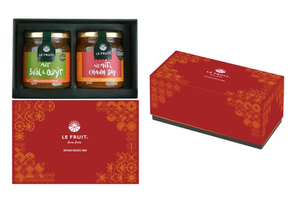 Hộp quà mứt (Jam gift box) - 225gr x 2 lọ