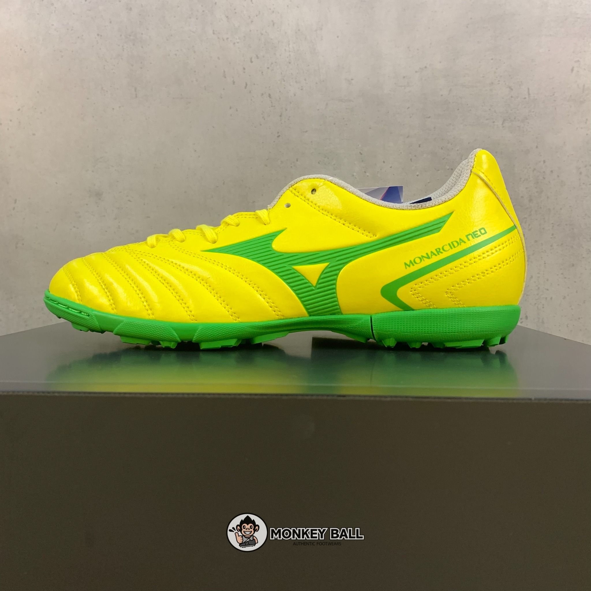 Mizuno Monarcida Neo 2 Select AS TF - P1GD222535 - Vàng/Xanh lá
