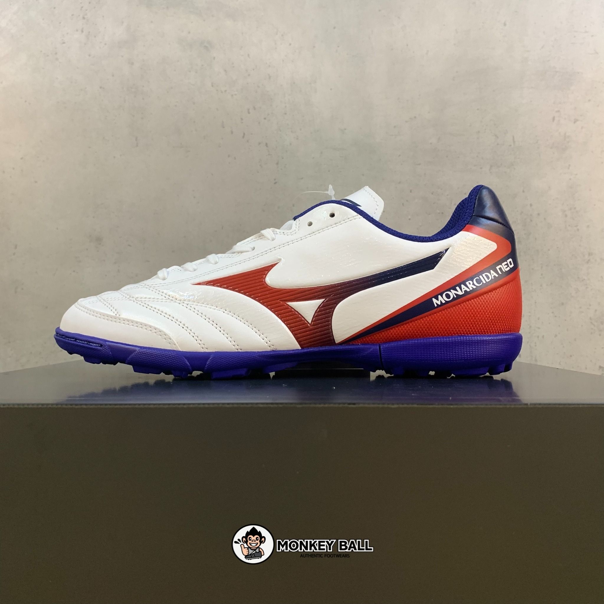 Mizuno Monarcida Neo Sala Select TF - Q1GB212262 - Trắng/Đỏ/Xanh