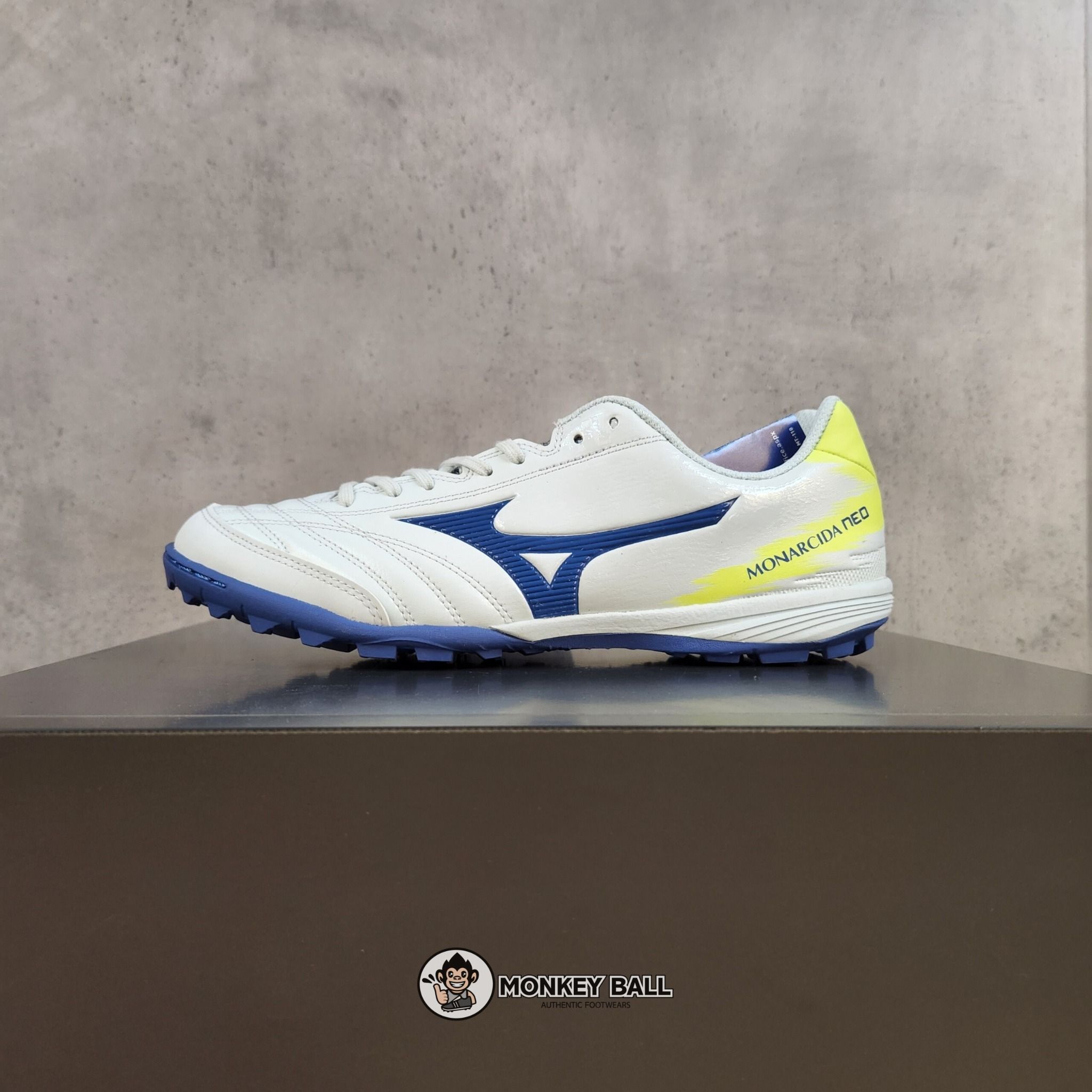 Mizuno Monarcida Neo Sala Pro TF - Q1GB222127 - Trắng Xanh