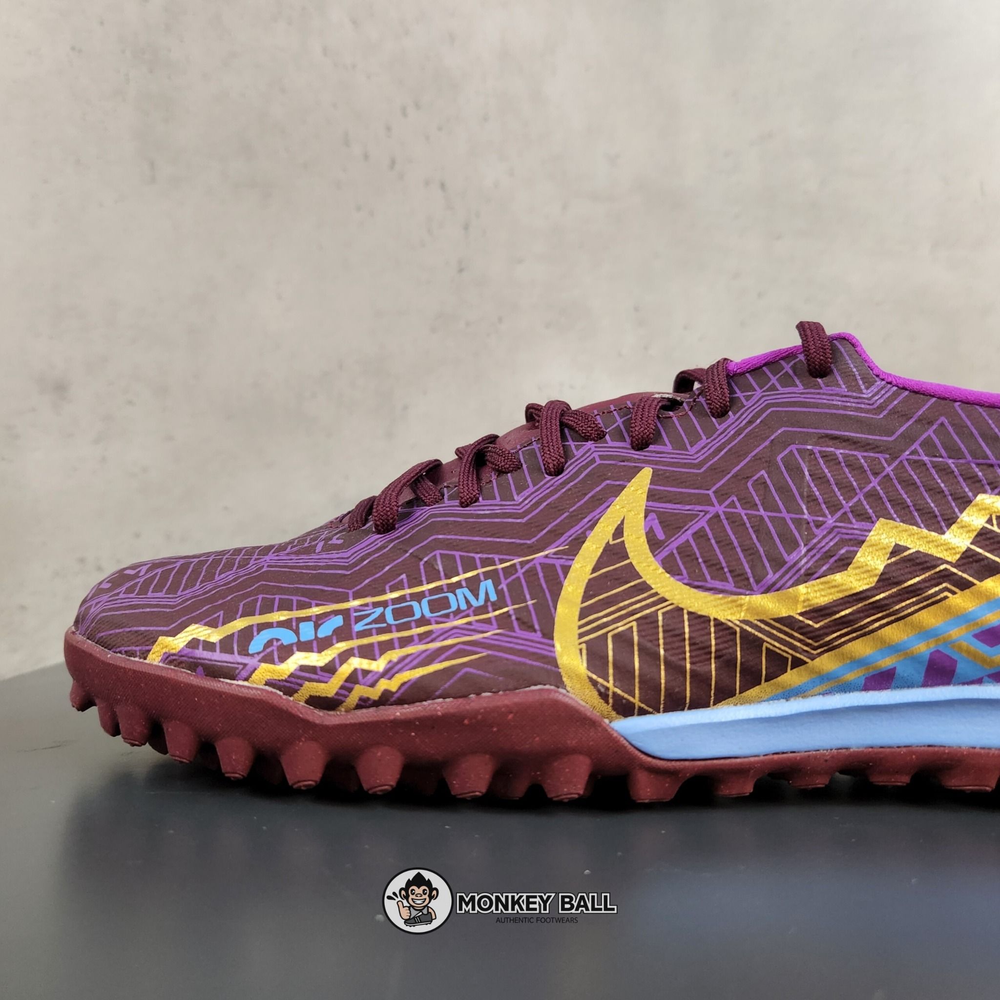 Nike Zoom Mercurial Vapor 15 Academy KM TF - DV0708-694 - Tím/Xanh/Vàng