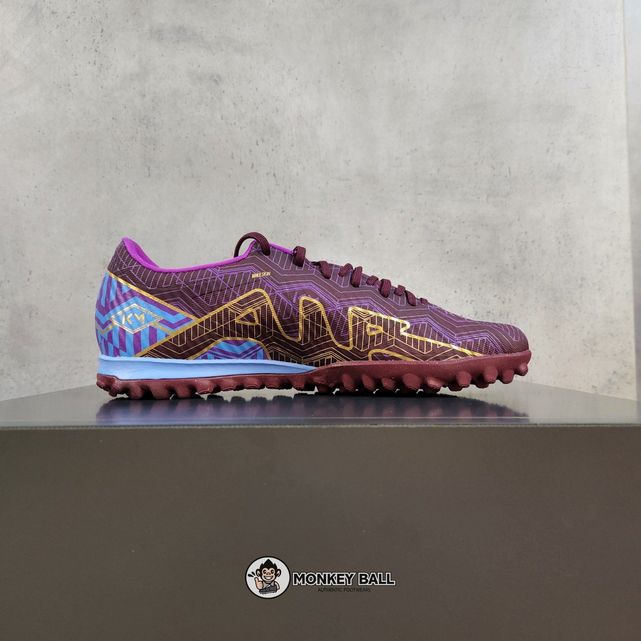 Nike Zoom Mercurial Vapor 15 Academy KM TF - DV0708-694 - Tím/Xanh/Vàng