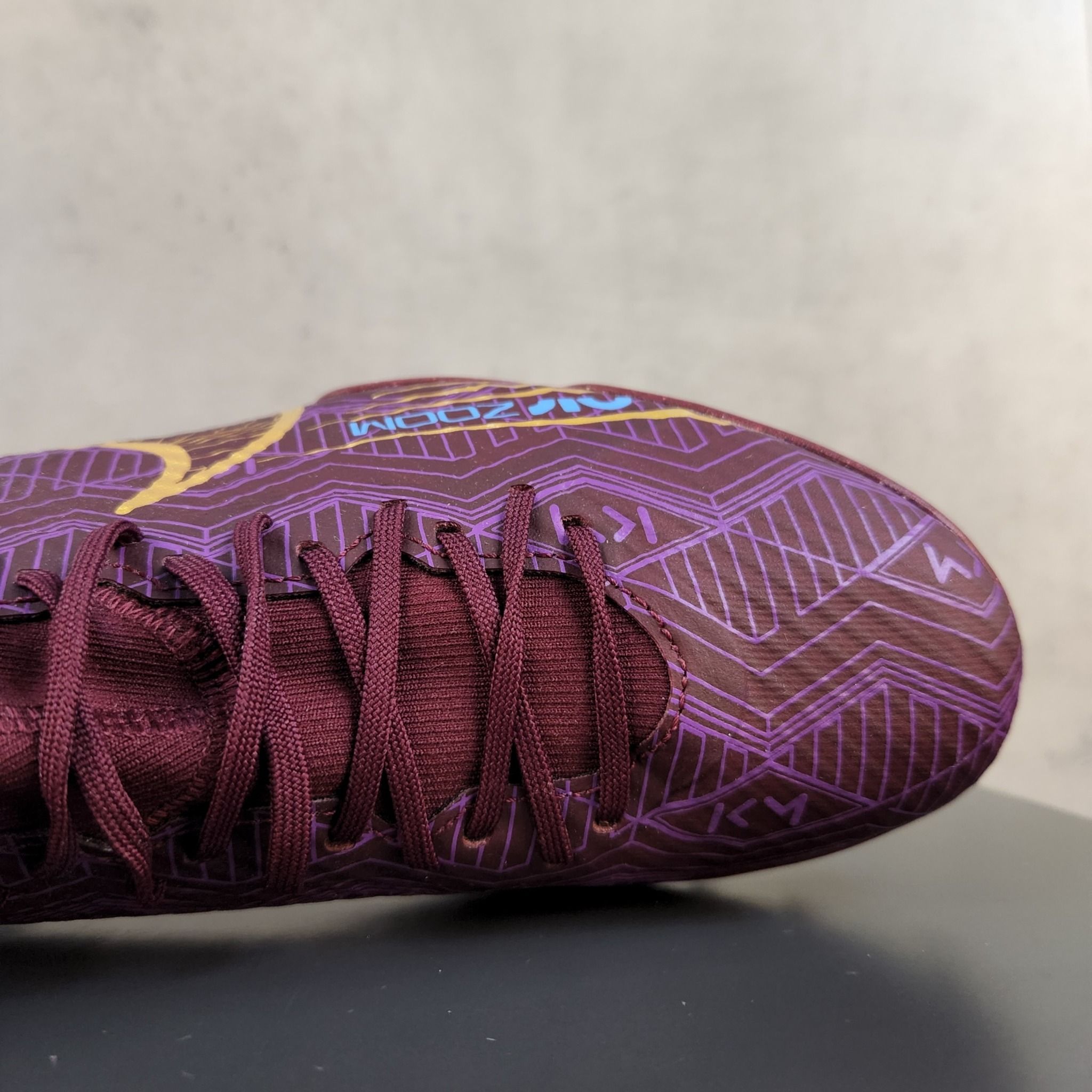 Nike Zoom Superfly 9 Academy KM TF - DO9347-694 - Tím/Xanh/Vàng