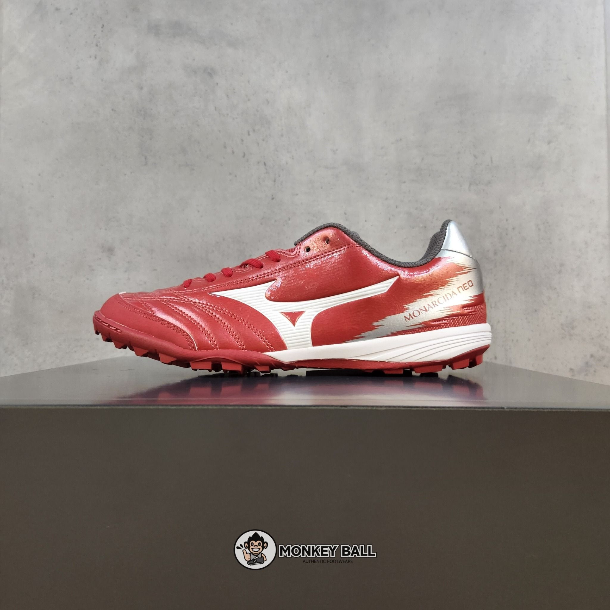 Mizuno Monarcida Neo Sala Pro TF - Q1GB222160 - Đỏ Mận / Trắng