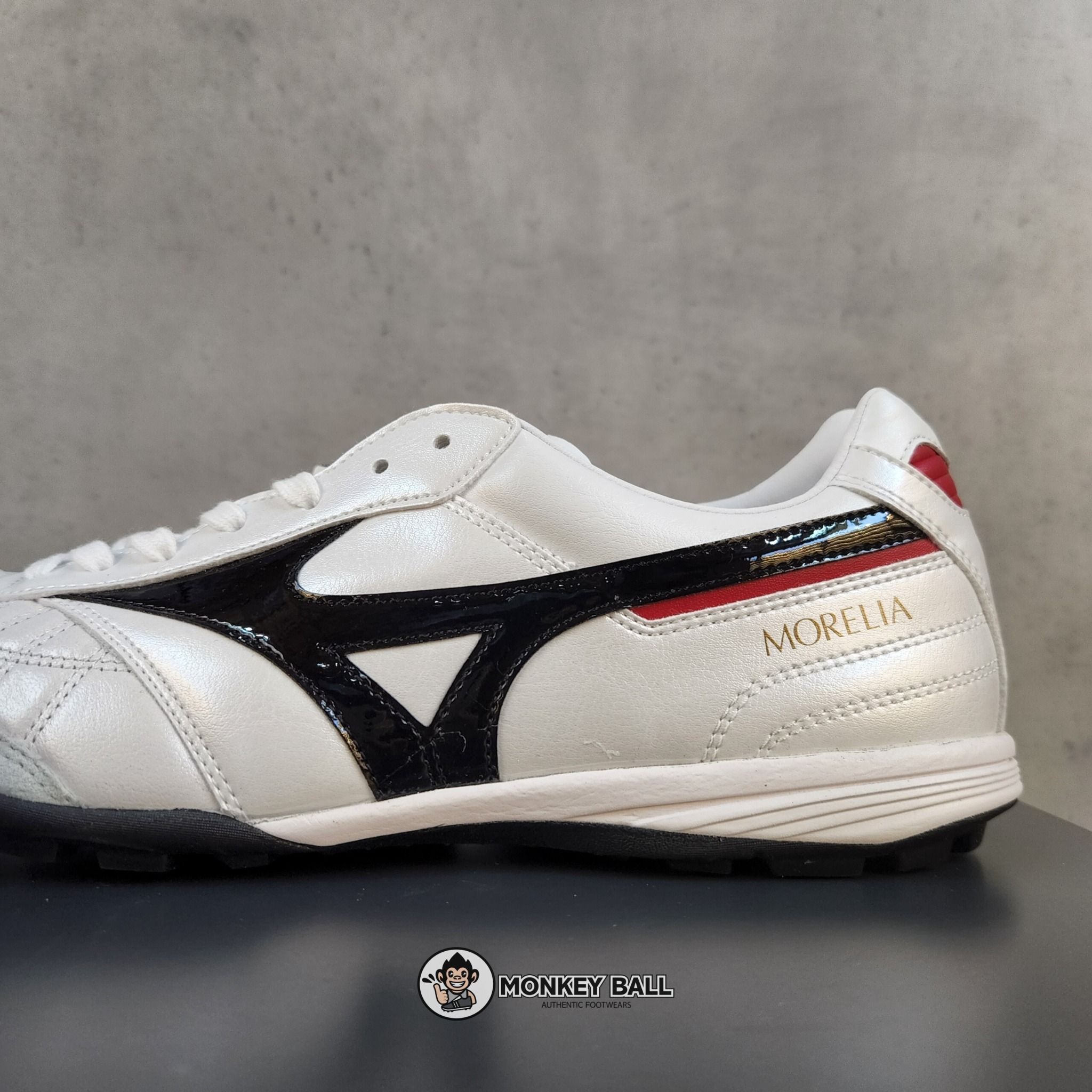 Mizuno Morelia Sala Japan TF - Q1GB210009 - Trắng / Đen / Đỏ