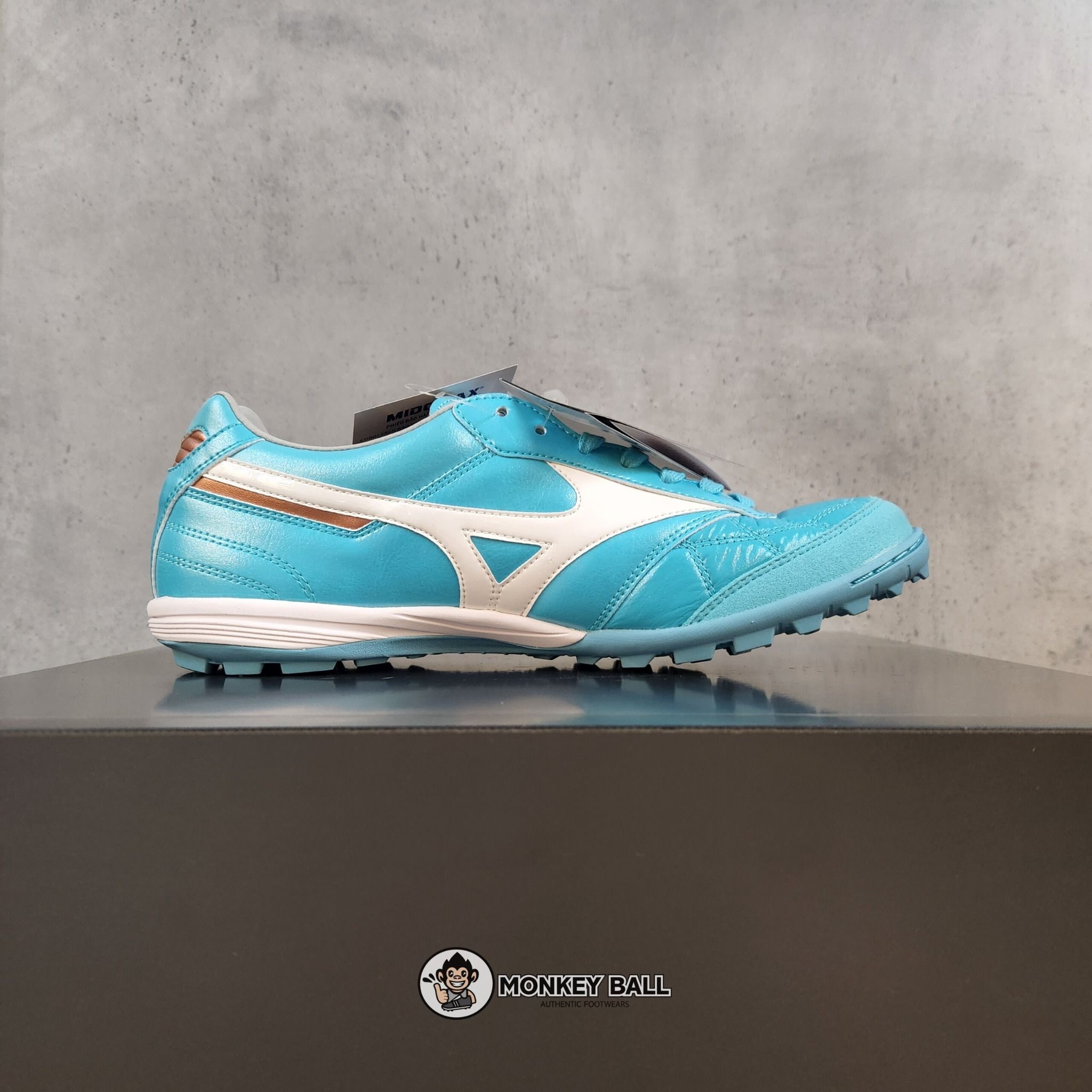Mizuno Morelia Sala Japan TF - Q1GB230025 - Xanh ngọc / Trắng