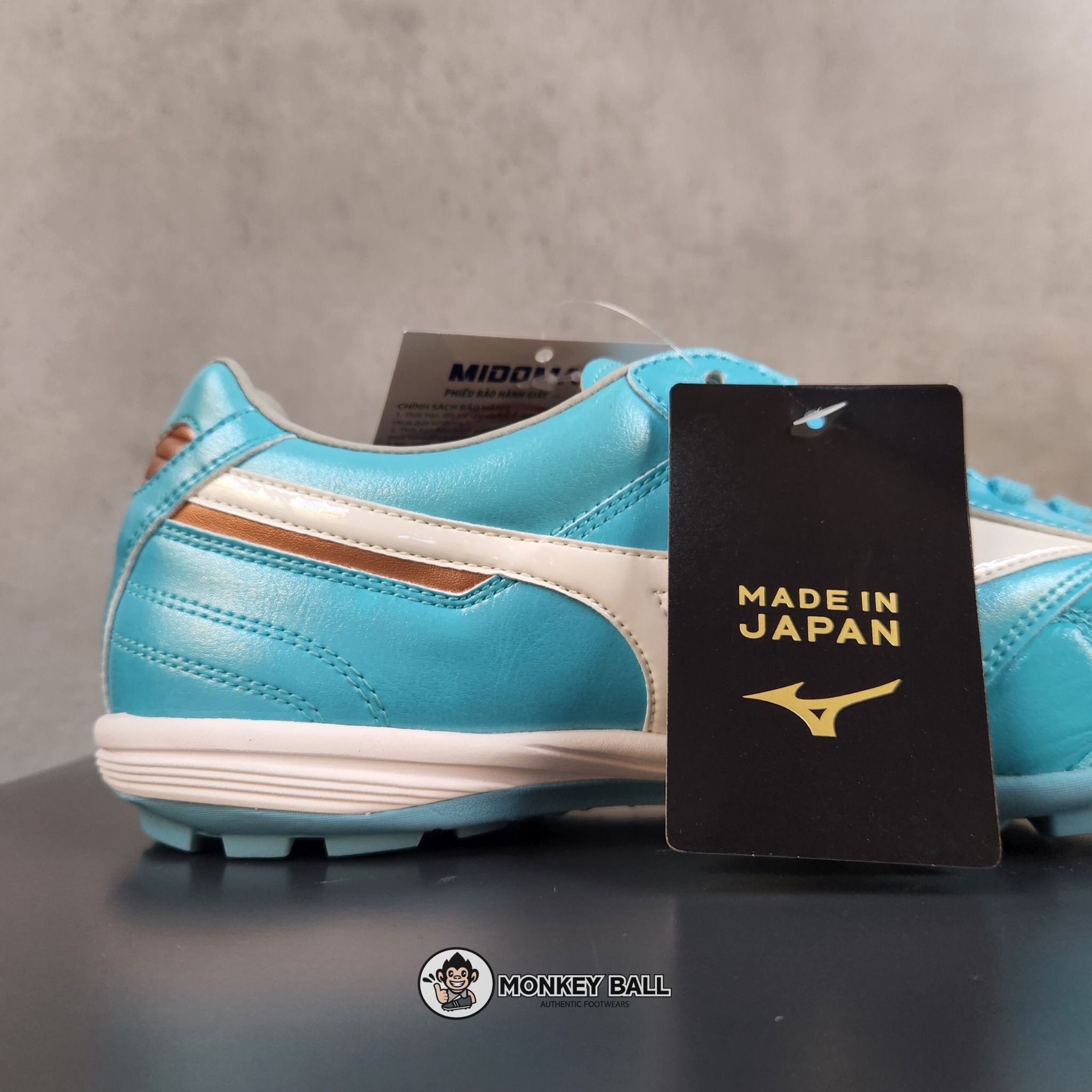 Mizuno Morelia Sala Japan TF - Q1GB230025 - Xanh ngọc / Trắng