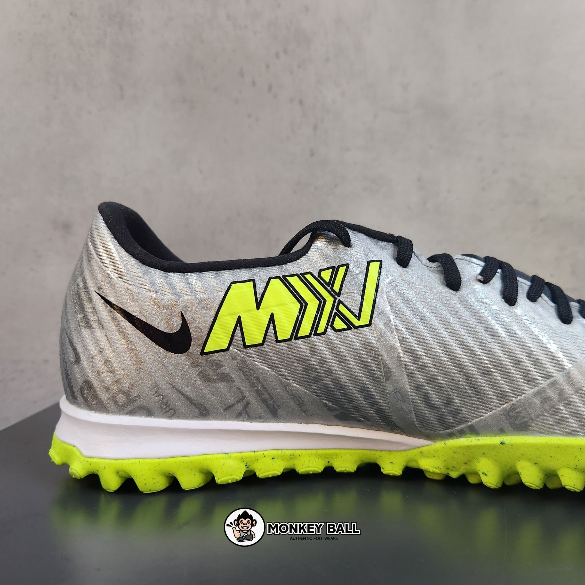 Nike Zoom Vapor 15 Academy XXV TF - FB8396-060 - Bạc/Xanh Neon